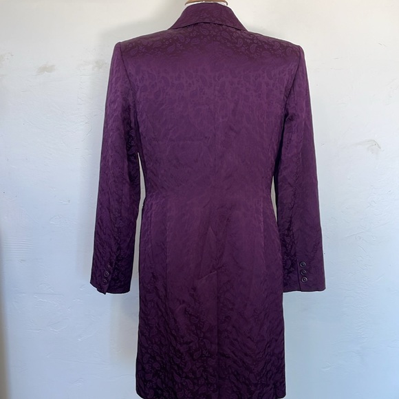 Classiques Entier Vintage Purple Long Tailored Jacket with Pockets Size 8 - Picture 7 of 11